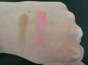 Swatches in natural light